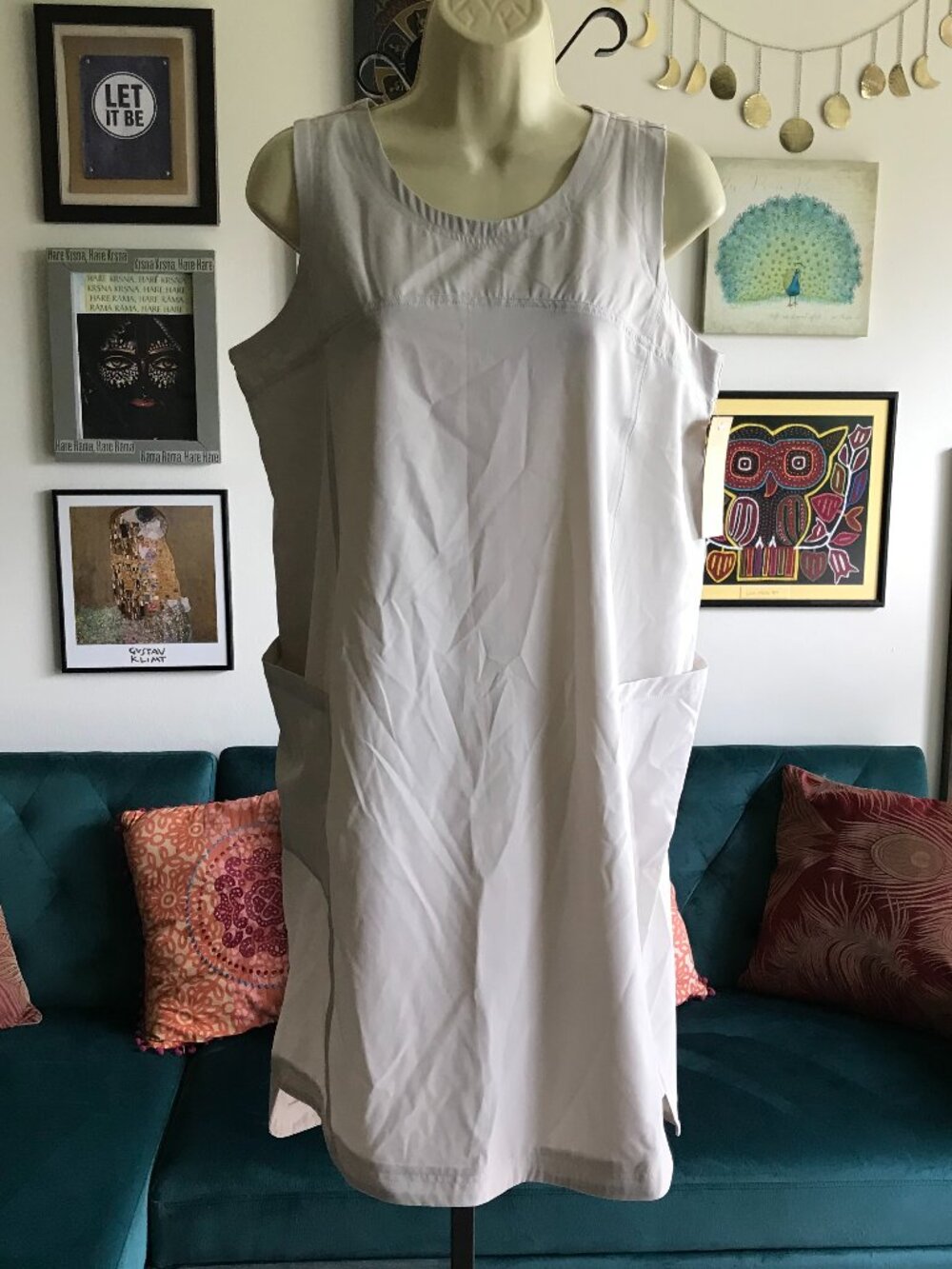 LIV size M Outdoor Sporty Tech Lunar Rock Sleeveless Hattie Shift Dress NWT